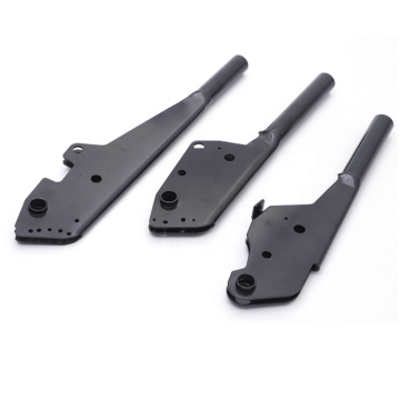 good quality stamped punched black powder coated truck hand brake